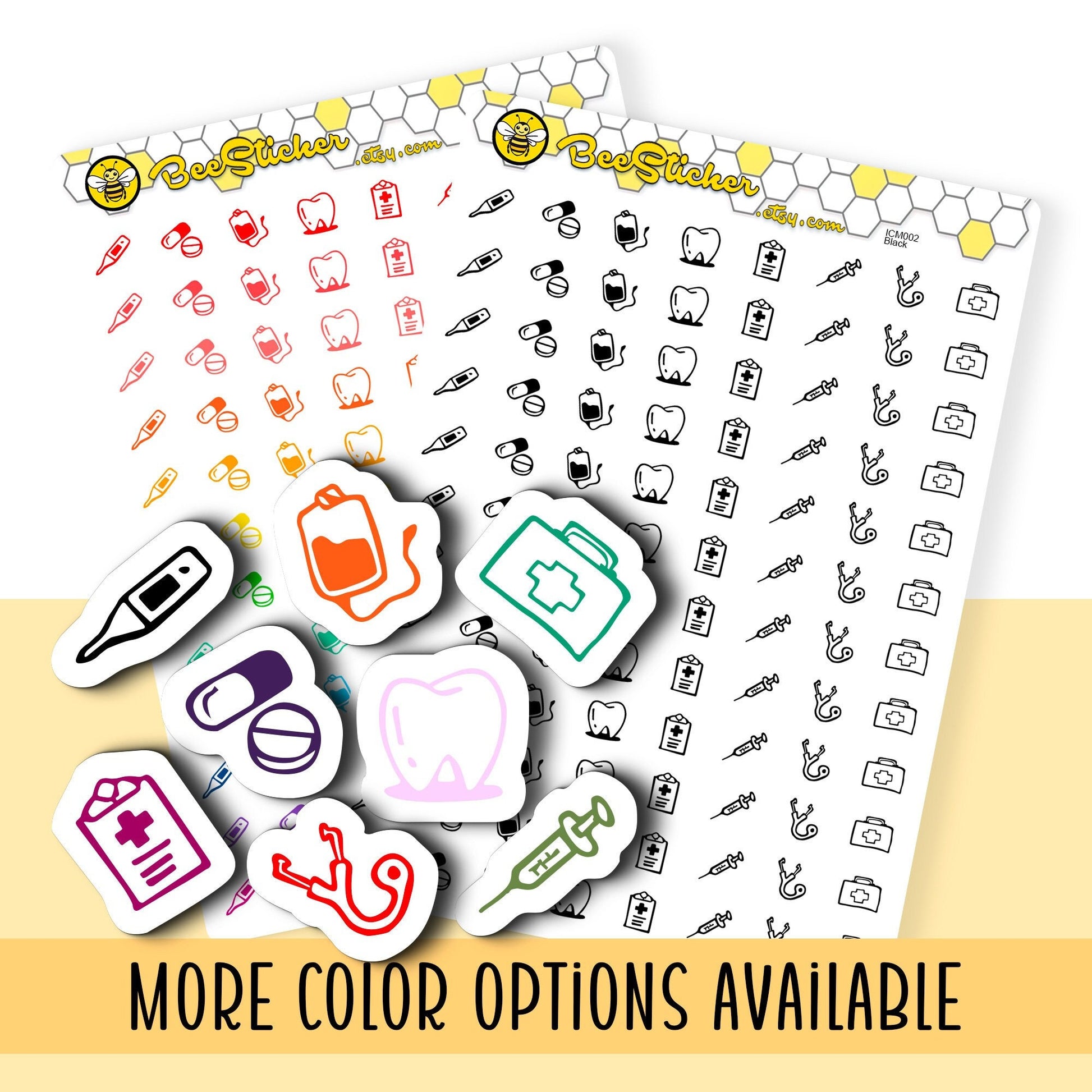 Health Mix Icon Stickers