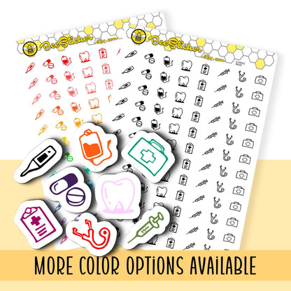 Health Mix Icon Stickers