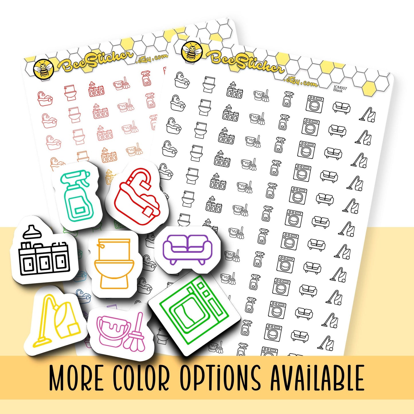 Cleaning Mix Icon Stickers