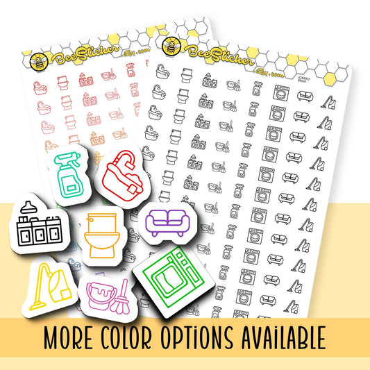 Cleaning Mix Icon Stickers