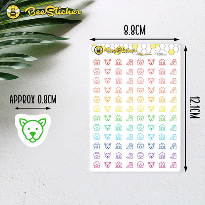 Dog Mix Icon Stickers