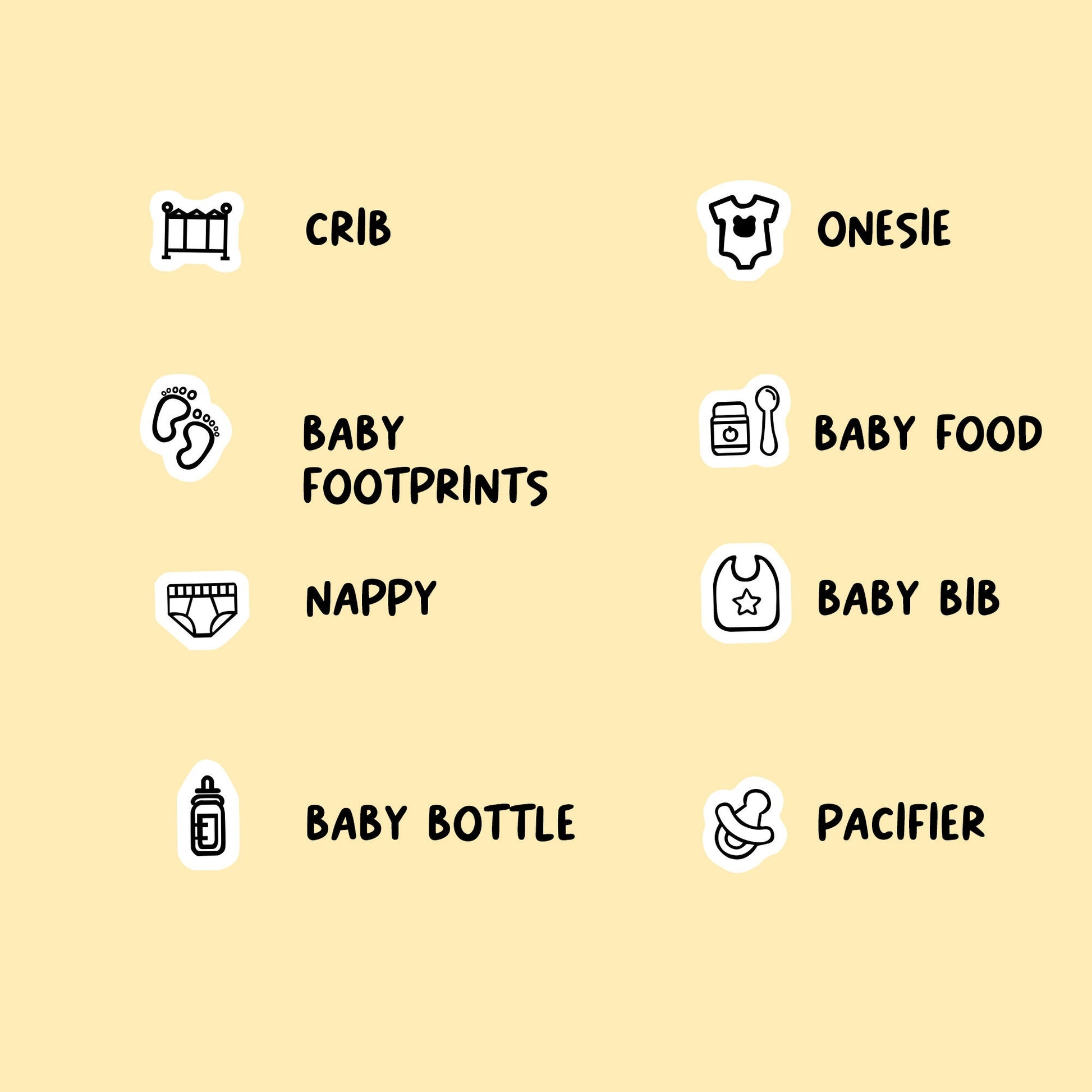 Baby Mix Icon Stickers