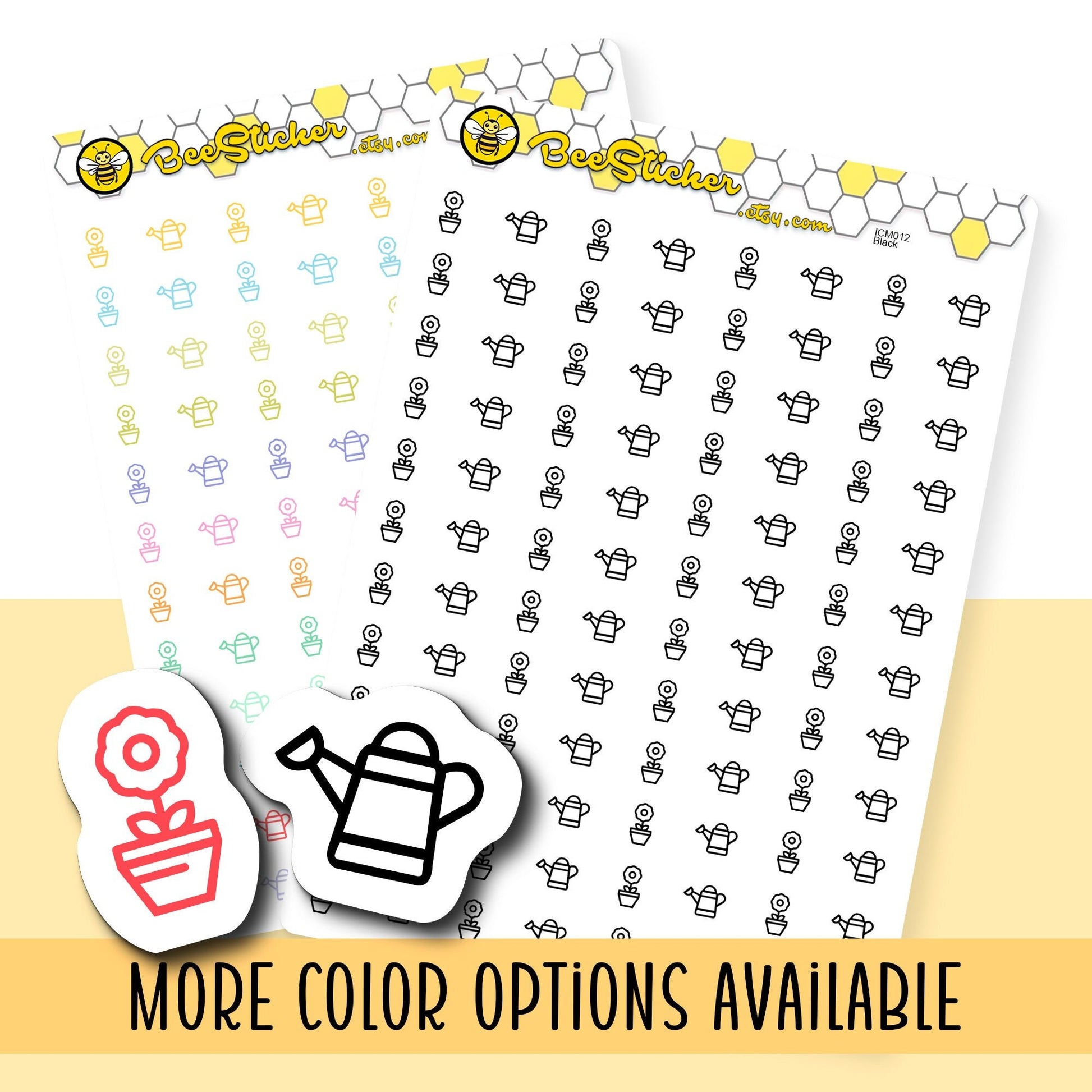 Plant Mix Icon Stickers | Choose from 2 shapes and multiple colors | Planner Stickers | ICM012