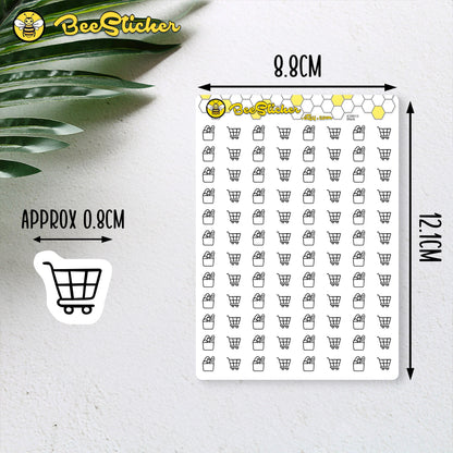 Grocery Mix Icon Stickers