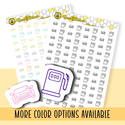 Car/Fuel Mix Icon Stickers