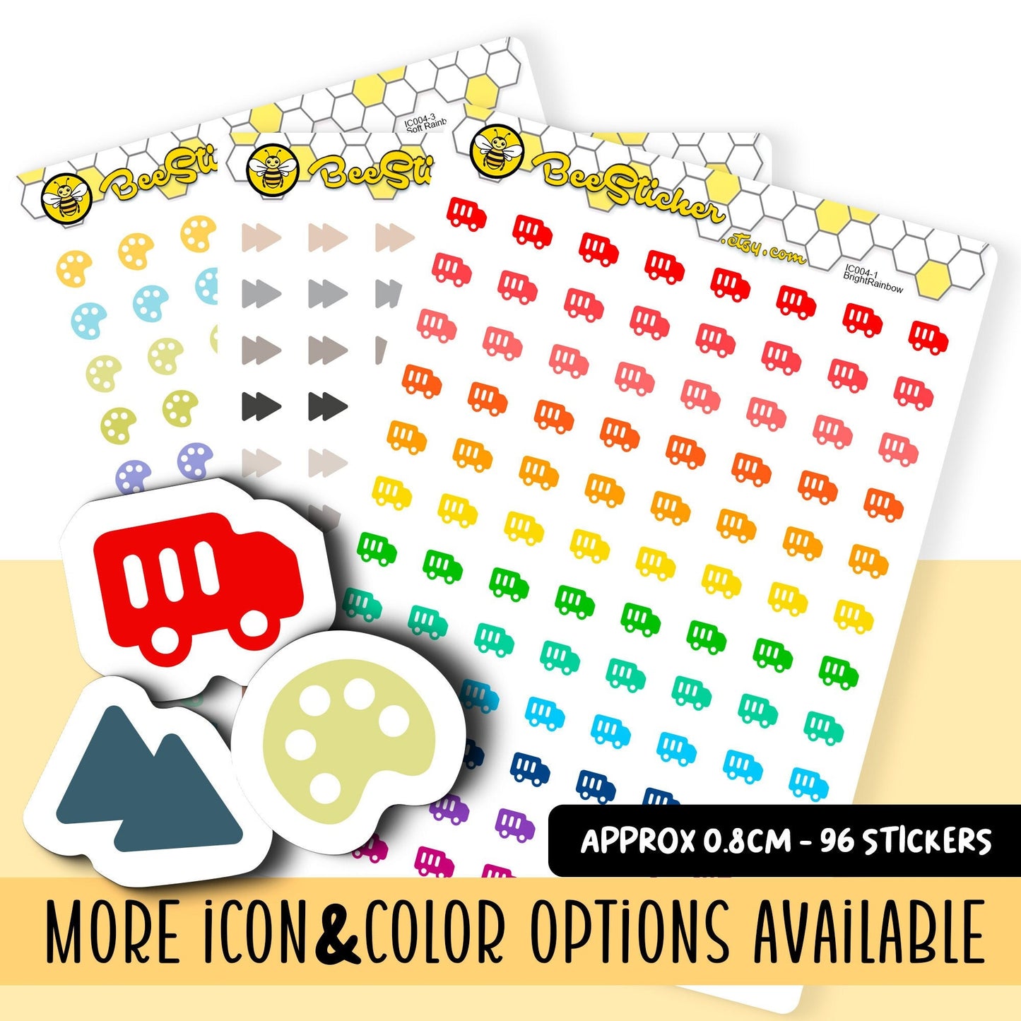 Mini Filled Icon Stickers