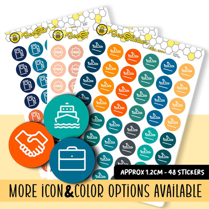Small Filled Icon Stickers