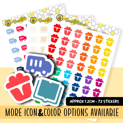 Small Filled Icon Stickers