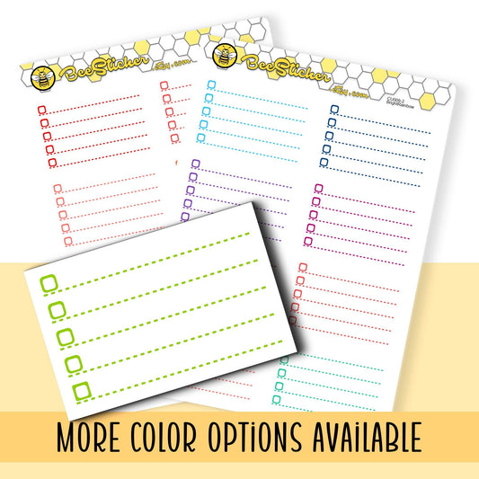 Checkbox List half-box size Stickers