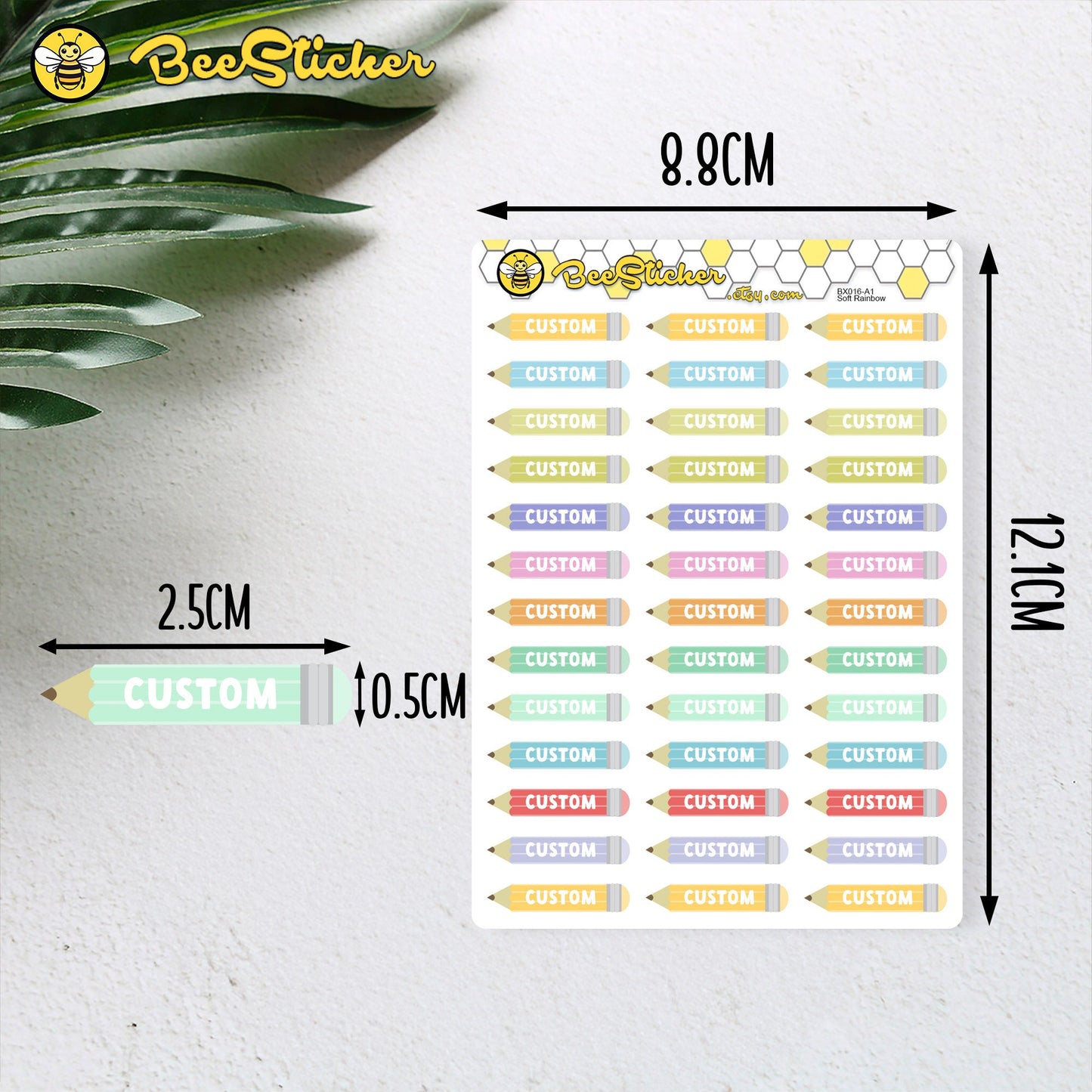 Custom Pencil Stickers