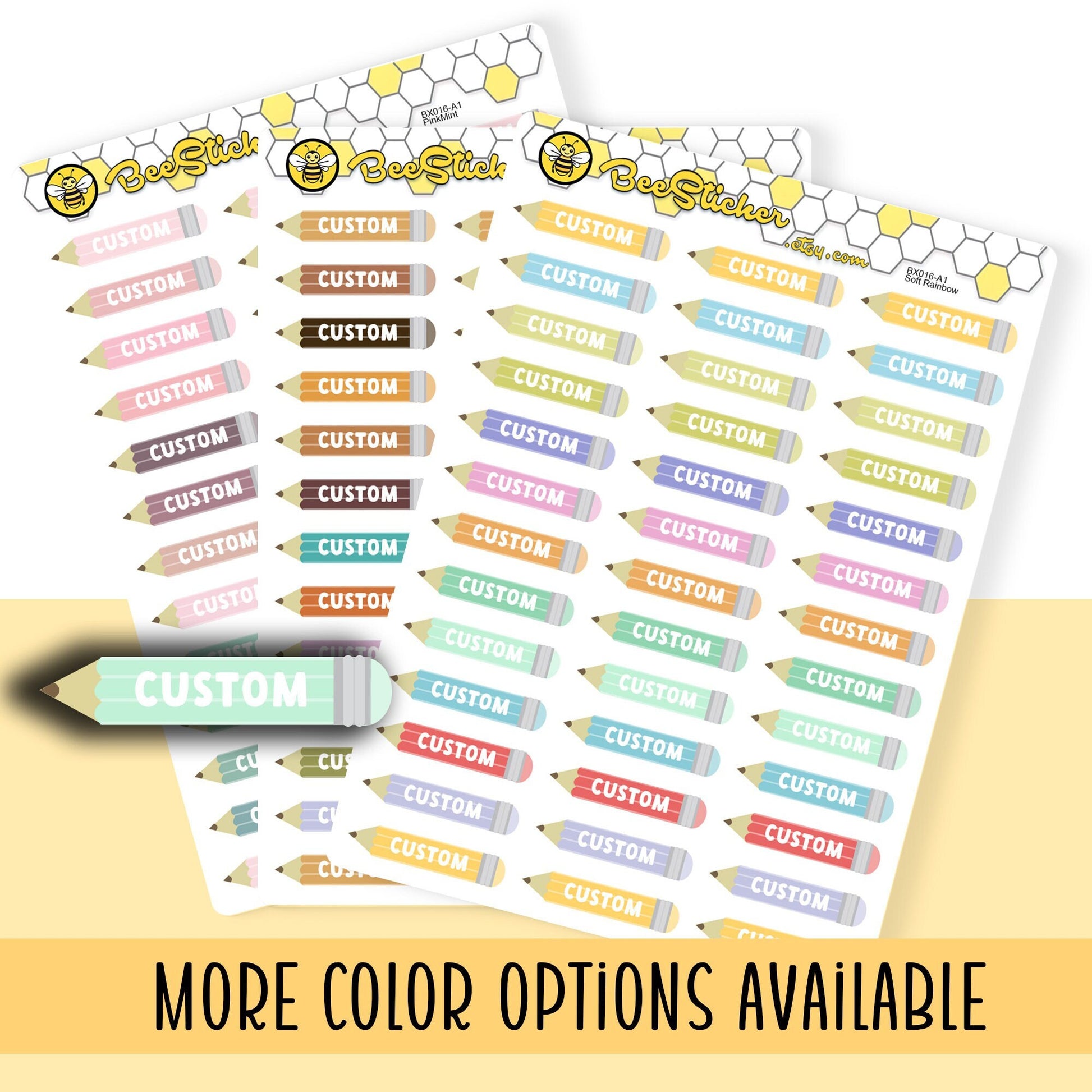 Custom Pencil Stickers