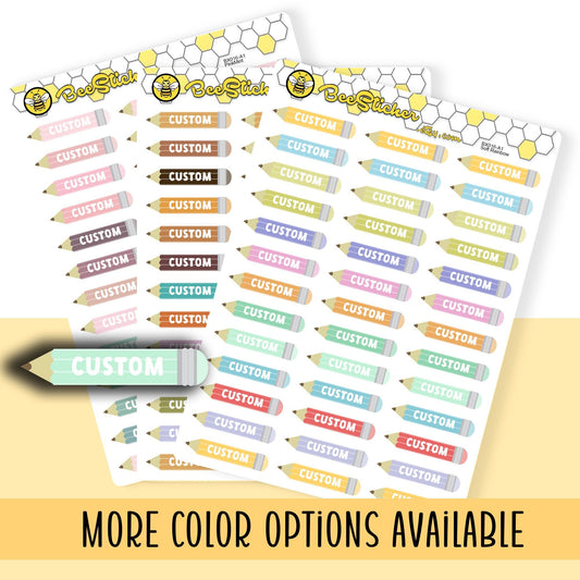 Custom Pencil Stickers