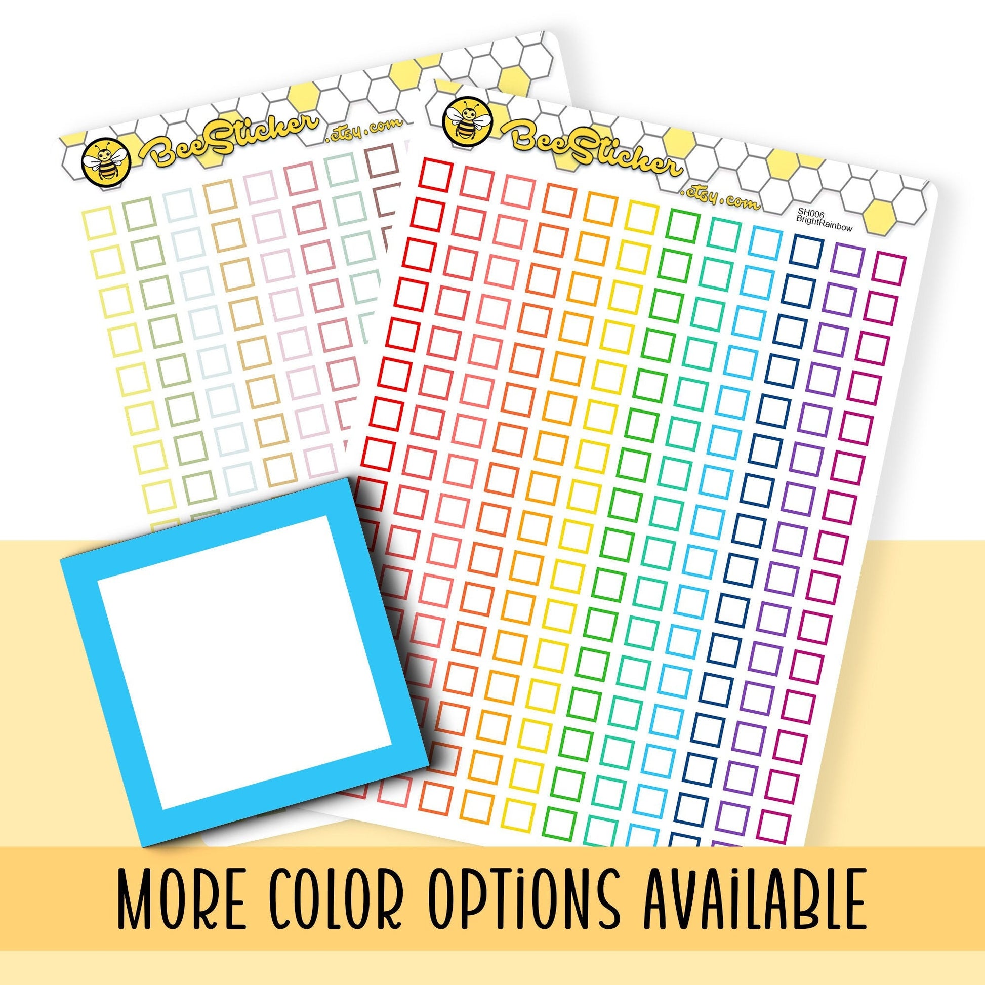 Tiny Checkbox Stickers | Choose from multiple colors | Planner Stickers | SH006