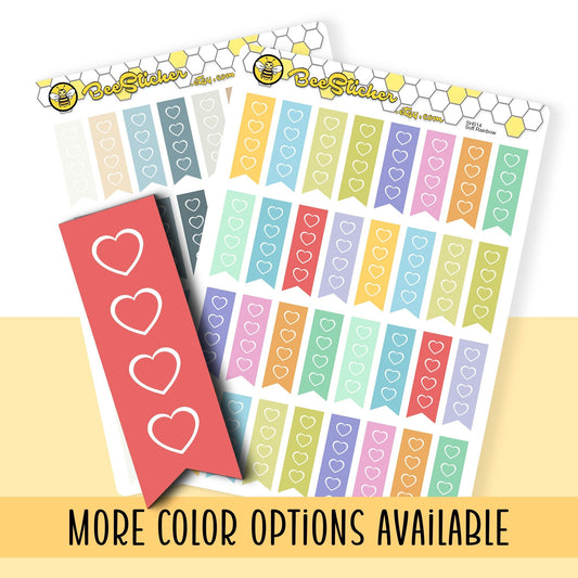 Mini Checklist Flag Stickers | Choose from multiple colors | Planner Stickers | SH014