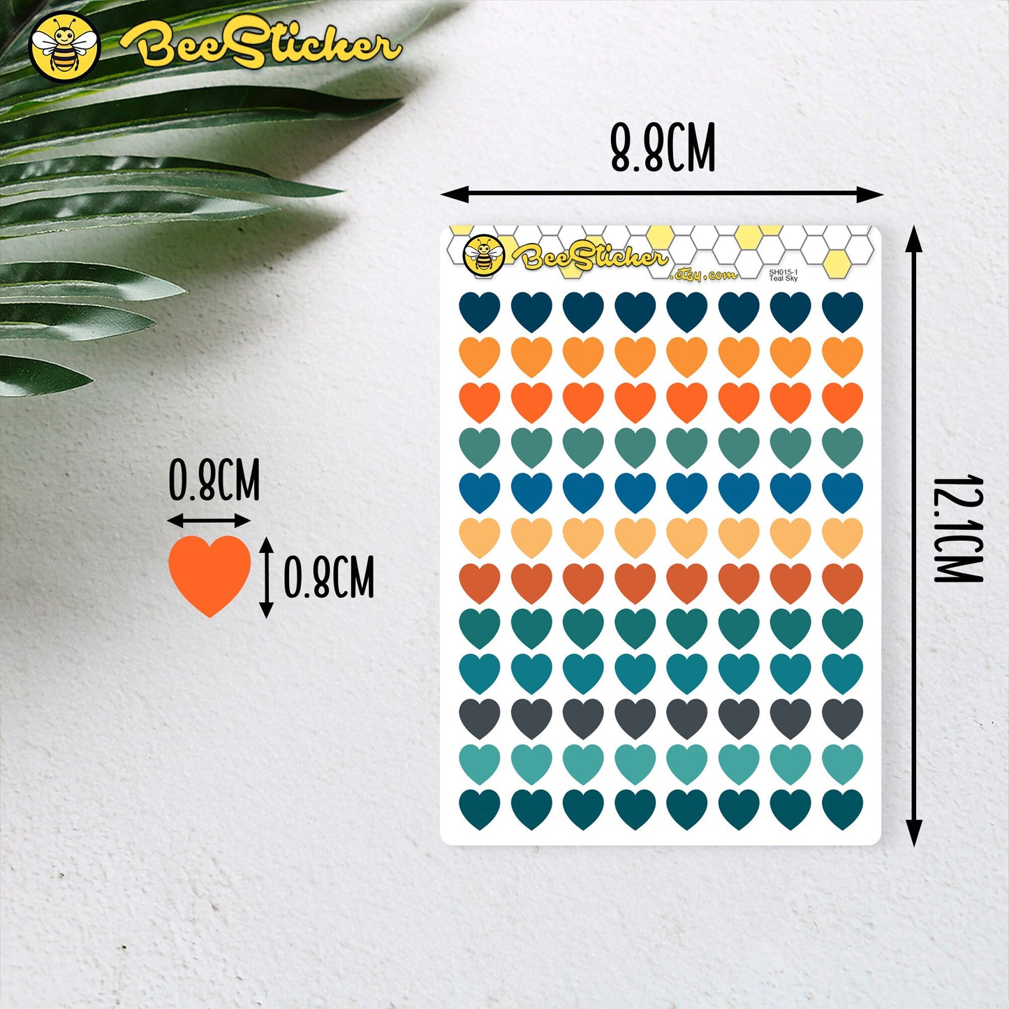 Heart Stickers | Choose from multiple colors | Planner Stickers | SH005