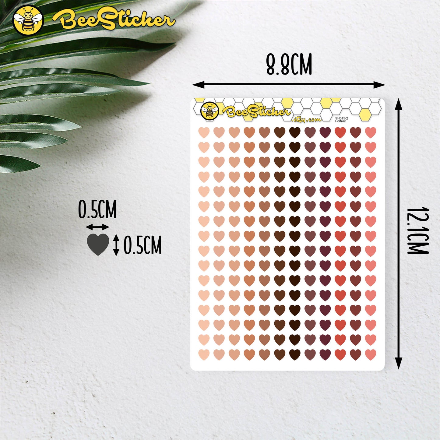 Heart Stickers | Choose from multiple colors | Planner Stickers | SH005