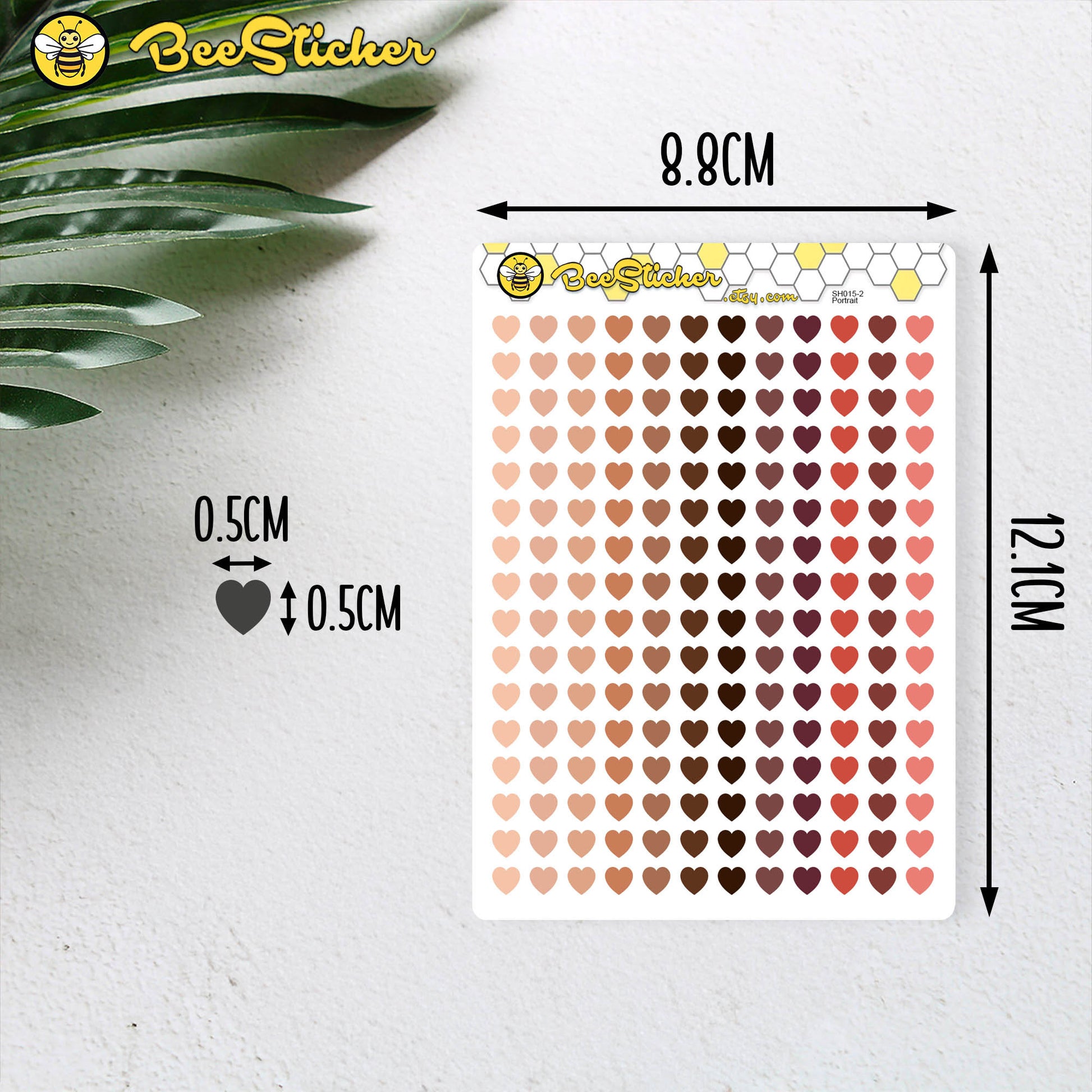 Heart Stickers | Choose from multiple colors | Planner Stickers | SH005