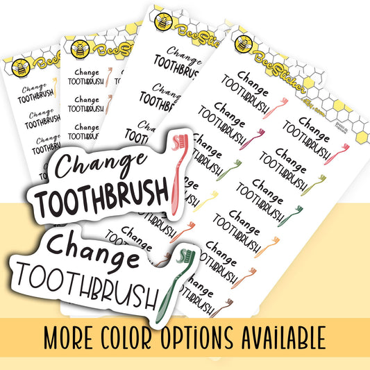 Change Toothbrush Stickers