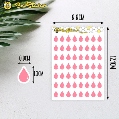 Period Tracker Icon Stickers | Choose from multiple colors | Planner Stickers | BH007