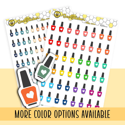 Manicure Stickers | Choose from multiple colors | Planner Stickers | BH010