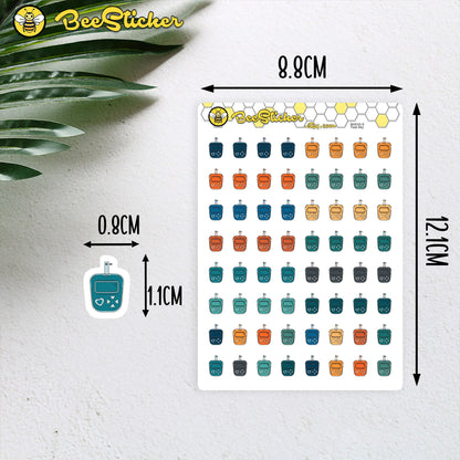 Blood Glucose Monitor Stickers