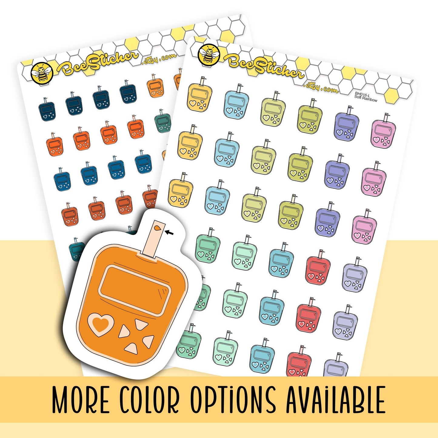 Blood Glucose Monitor Stickers