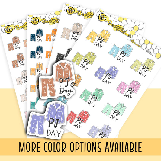 PJ Day Pajama Stickers