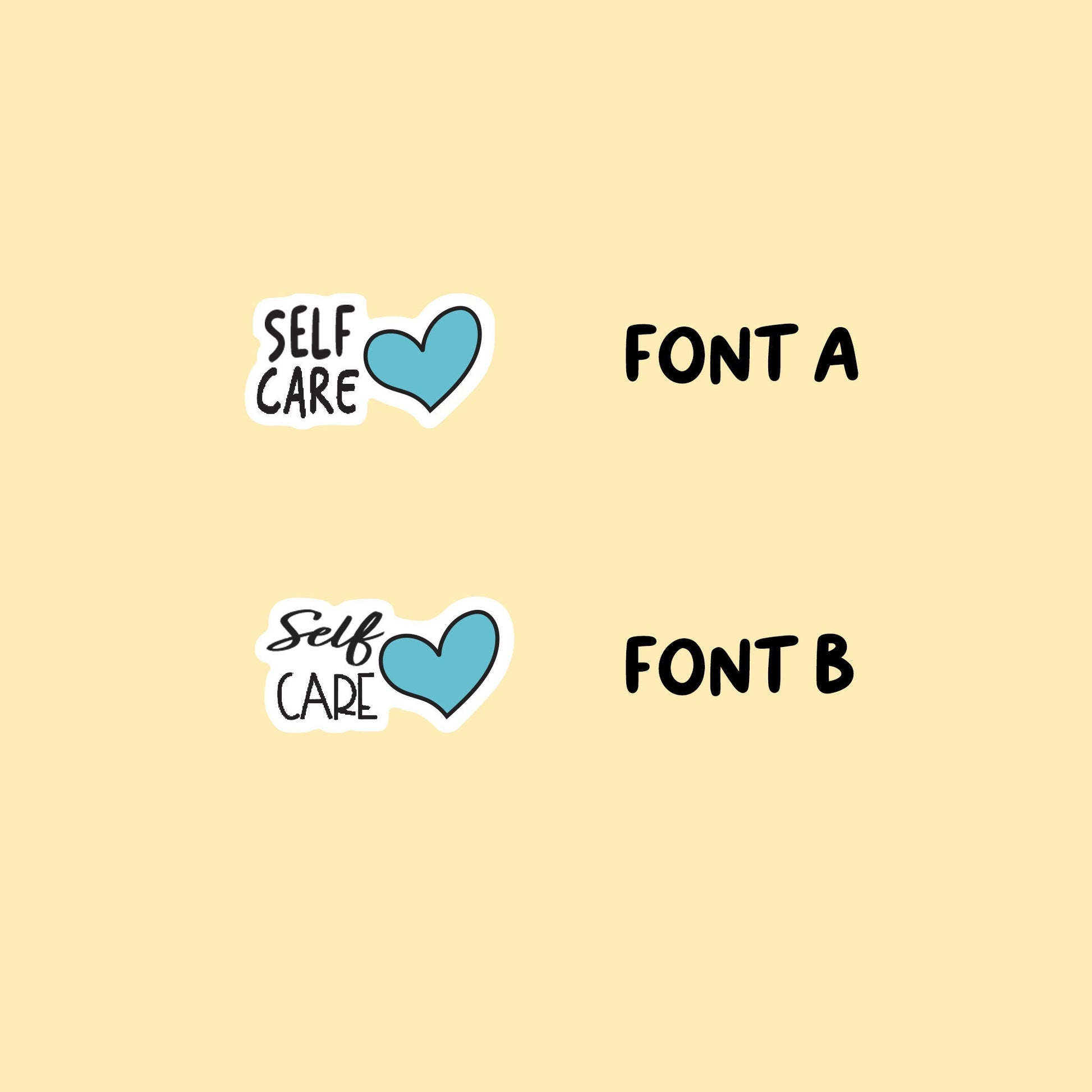Self Care Stickers
