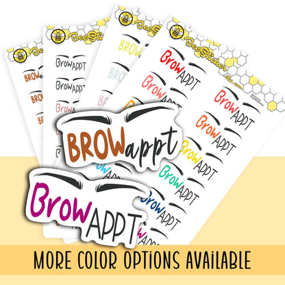 Brow Appointment Planner Stickers