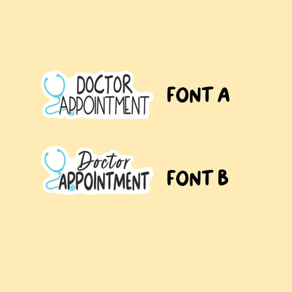 Doctor Appointment Stickers