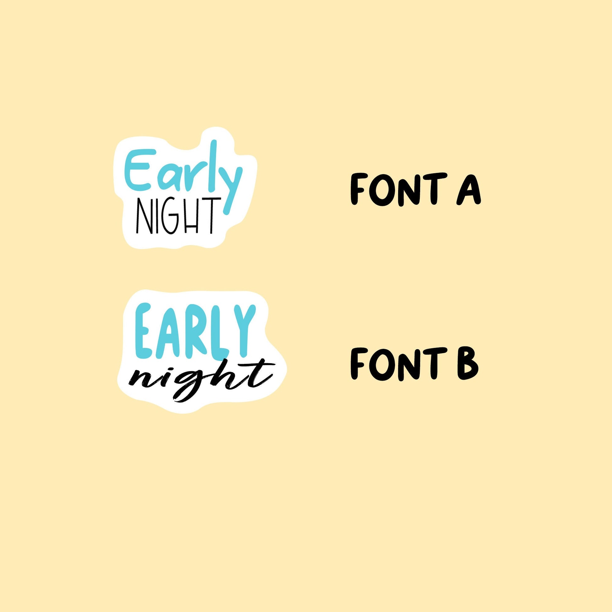 Early Night Stickers