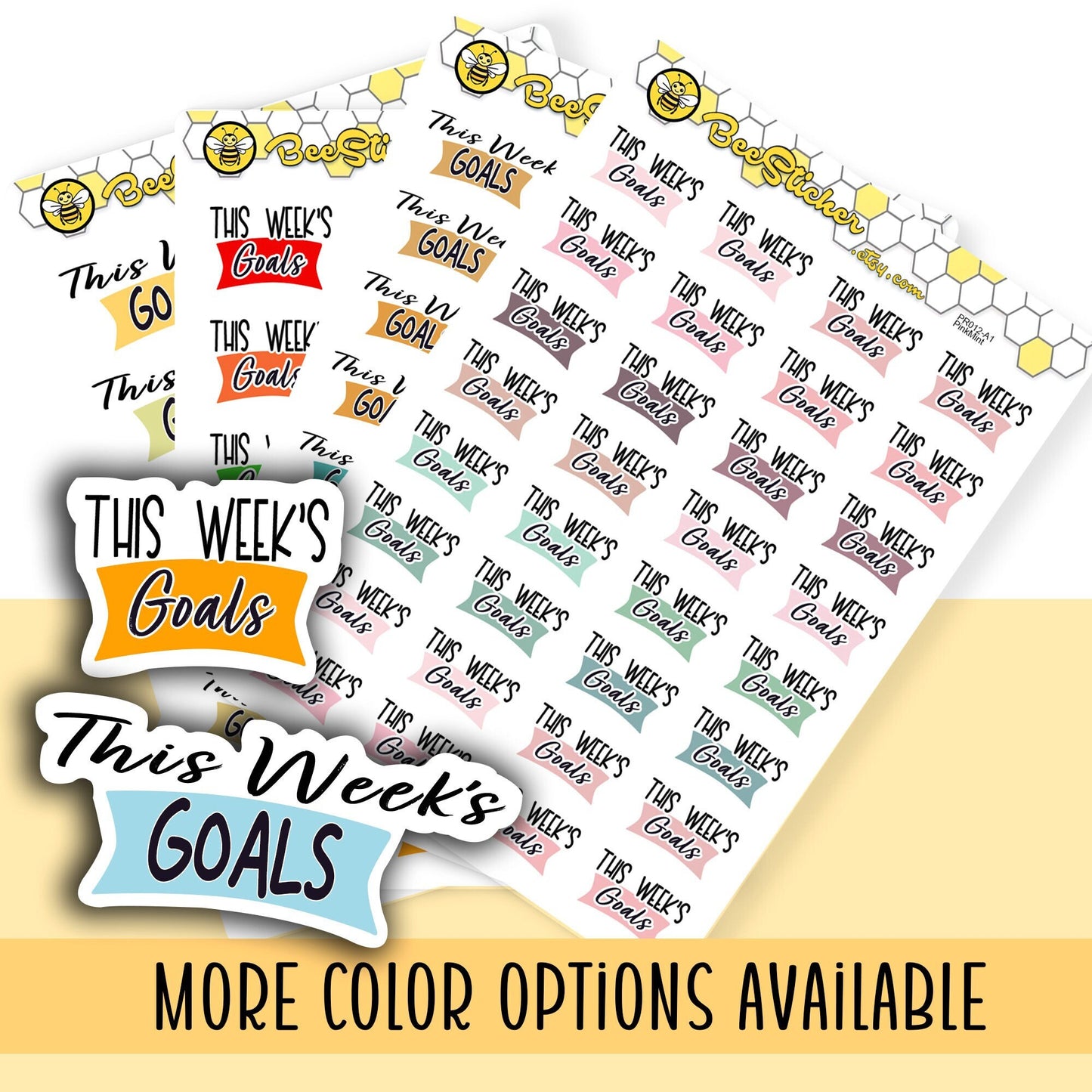This Week's Goals Stickers