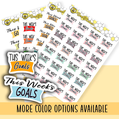 This Week's Goals Stickers