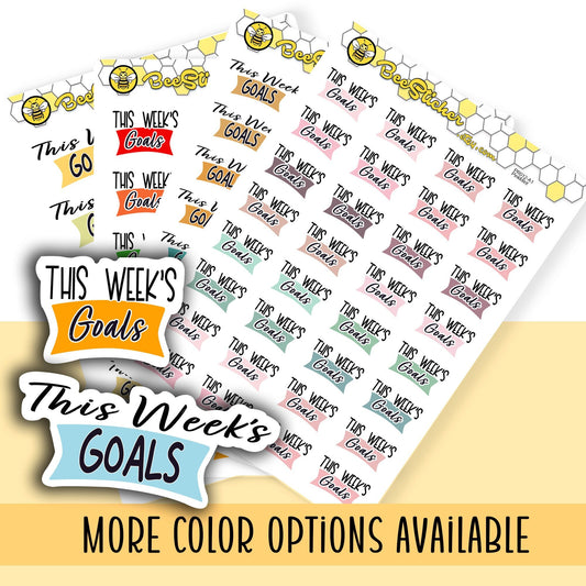 This Week's Goals Stickers