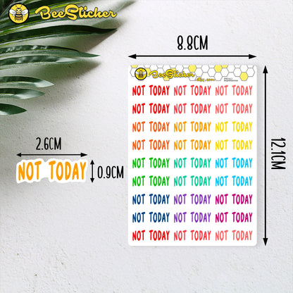 Fun Not Happening Stickers | Choose from multiple colors | Planner Stickers | PD014