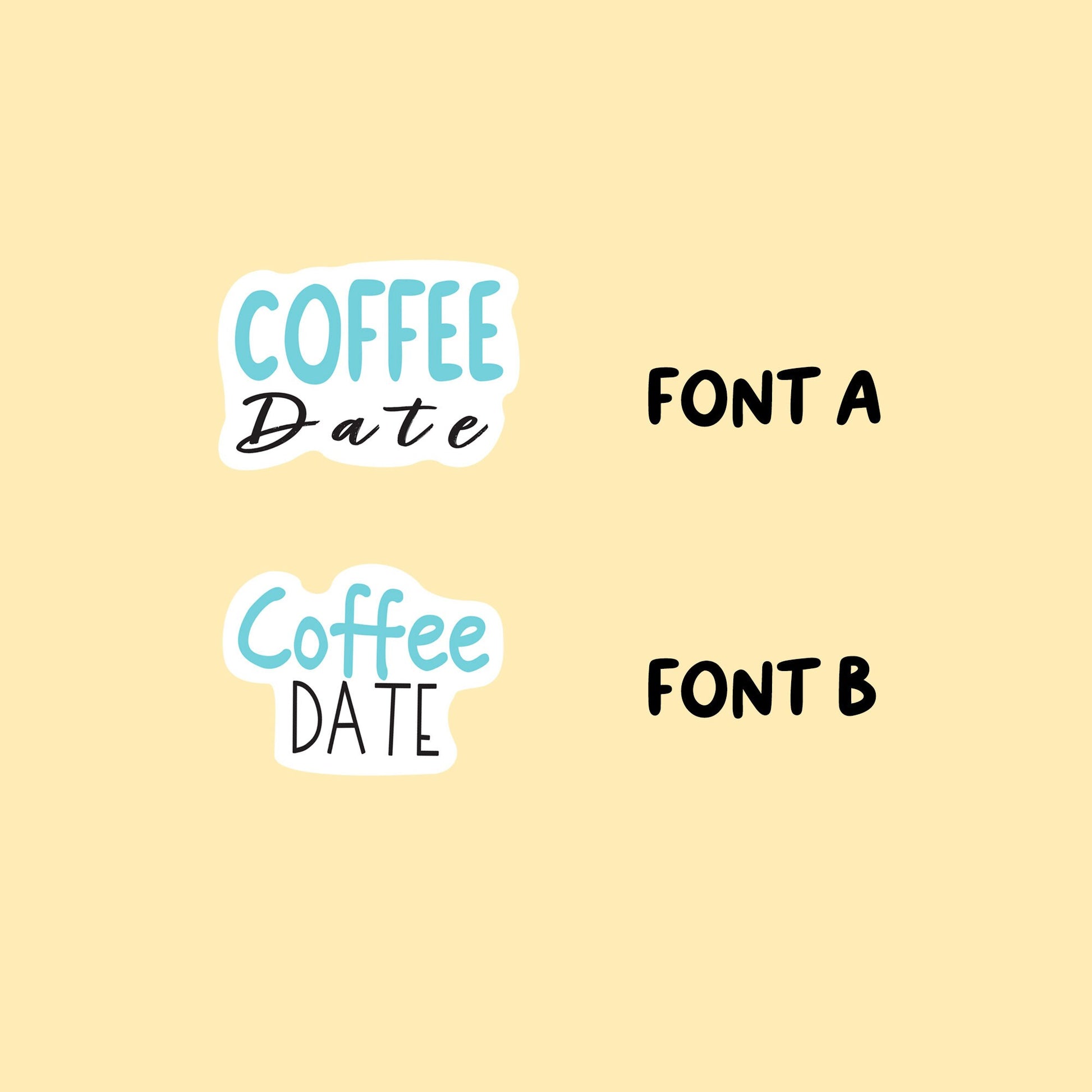 Coffee Date Stickers