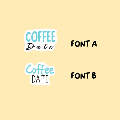 Coffee Date Stickers