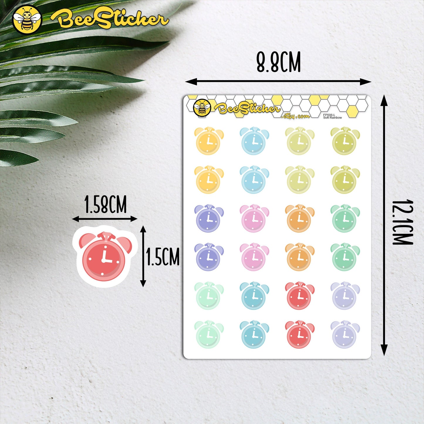 Alarm Clock Icon Stickers