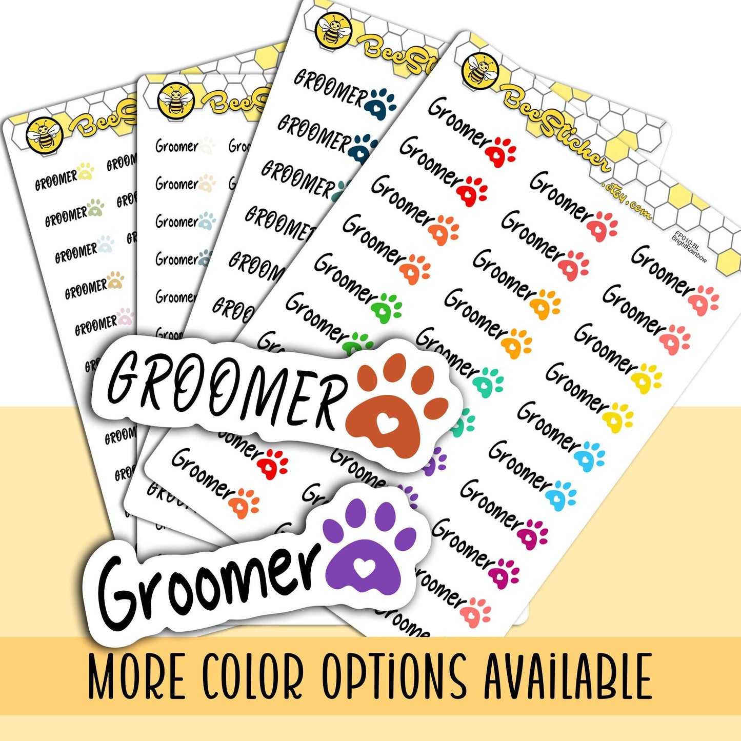 Pet Groomer Stickers | Choose from multiple colors | Planner Stickers | FP010