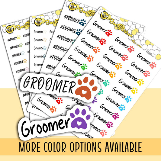 Pet Groomer Stickers | Choose from multiple colors | Planner Stickers | FP010