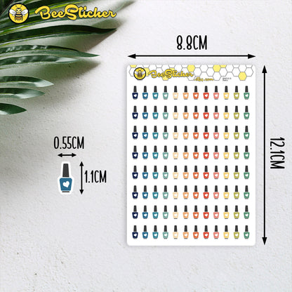 Manicure Stickers | Choose from multiple colors | Planner Stickers | BH010