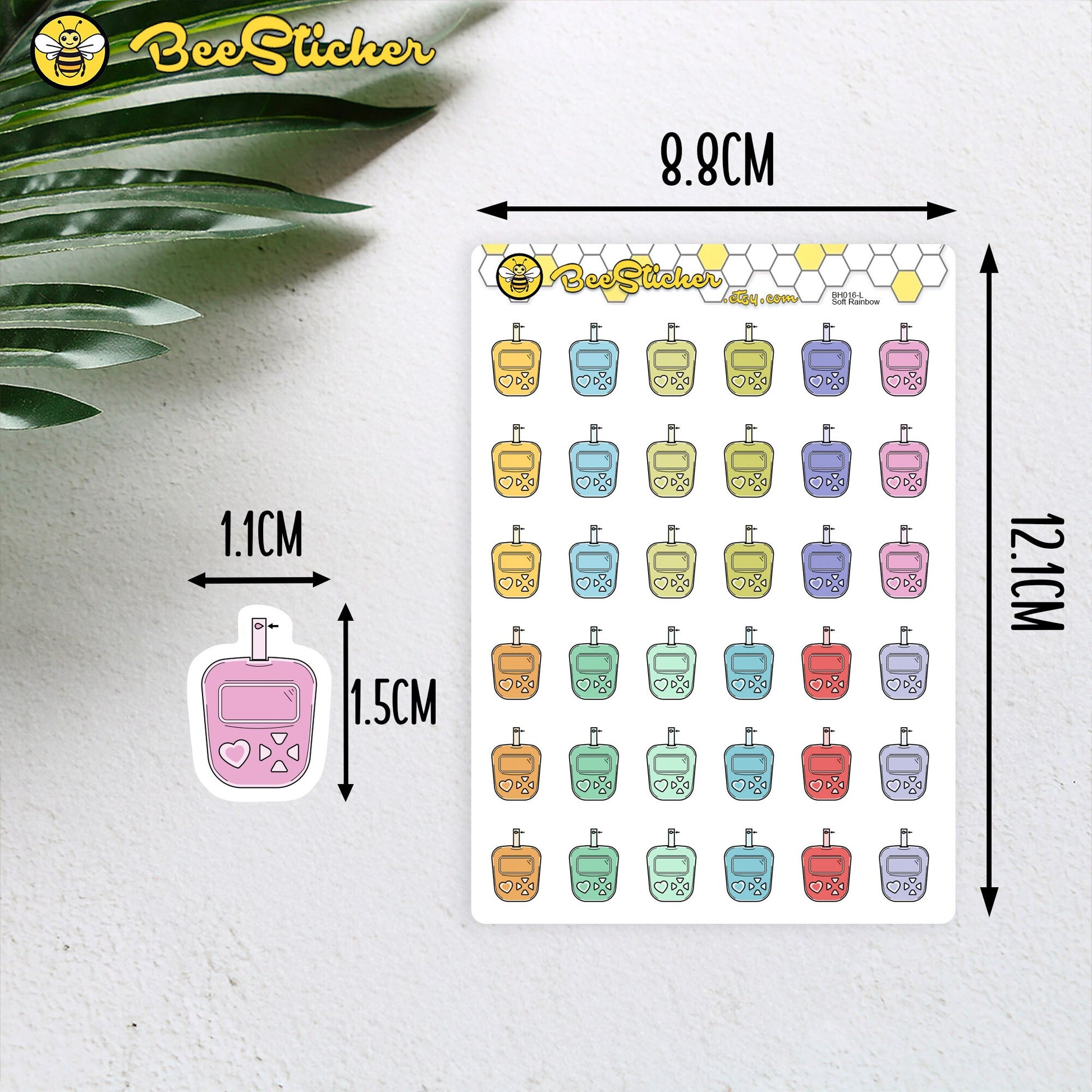 Blood Glucose Monitor Stickers