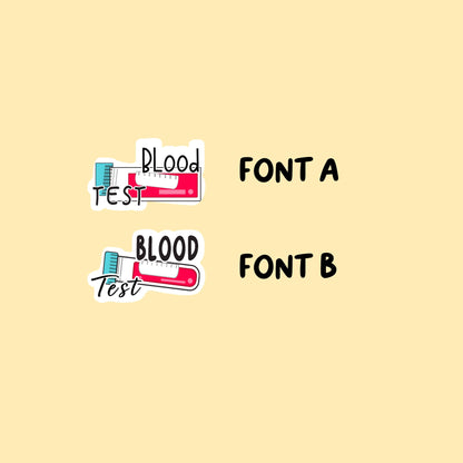 Blood Test Stickers