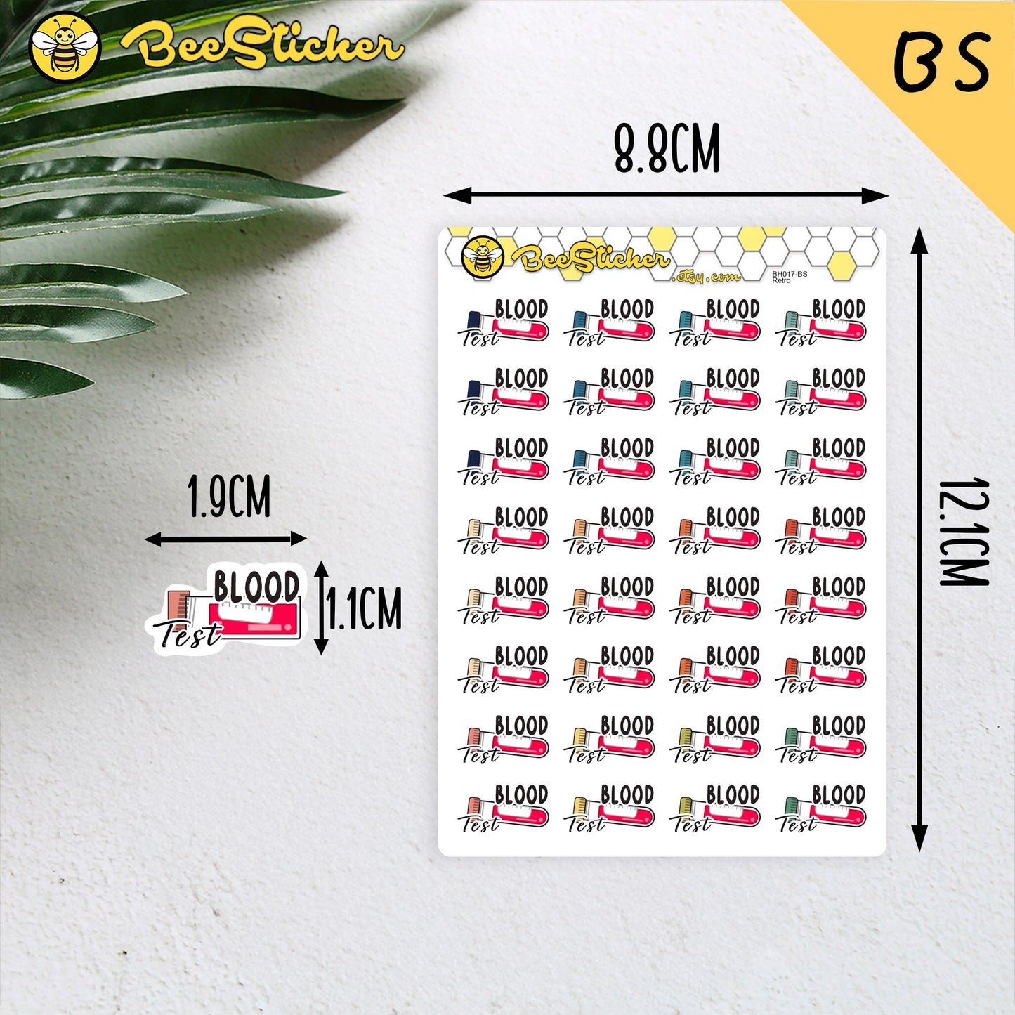 Blood Test Stickers