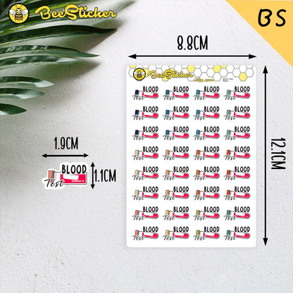Blood Test Stickers