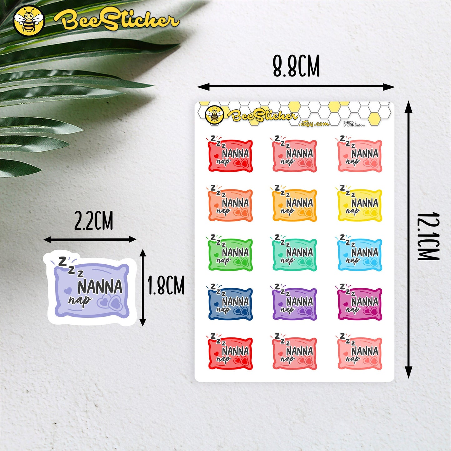 Nanna Nap Stickers