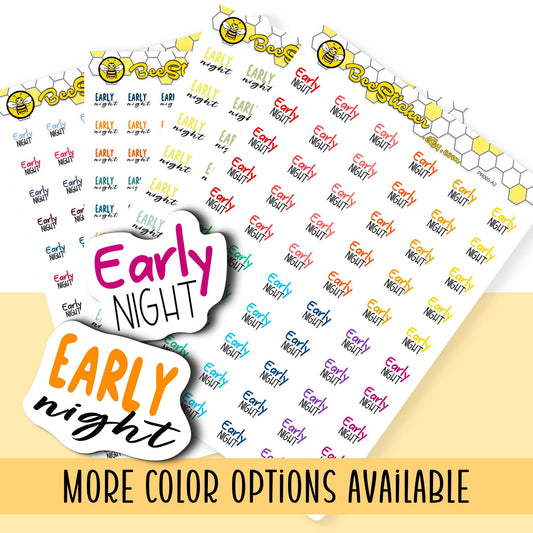 Early Night Stickers