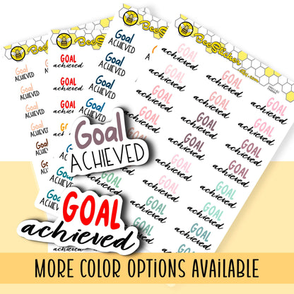 Goal Achieved Stickers