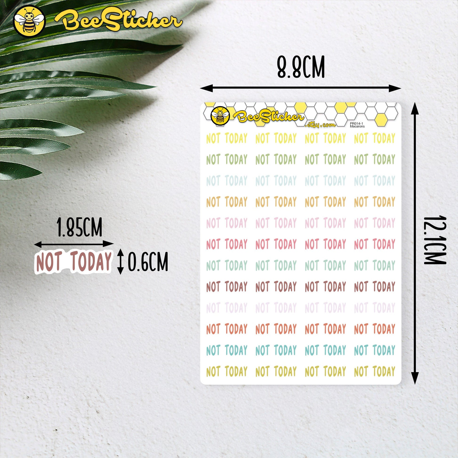 Fun Not Happening Stickers | Choose from multiple colors | Planner Stickers | PD014