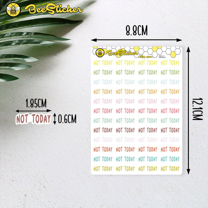 Fun Not Happening Stickers | Choose from multiple colors | Planner Stickers | PD014